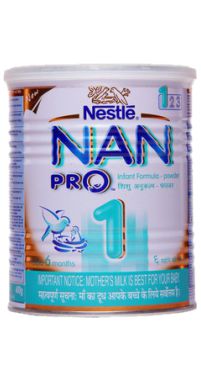 Buy Nestle Nan Pro 1 (Upto 6 Months) 400 gm (Tin) online at best