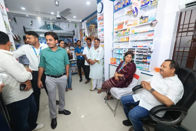 Visitors gather inside to mark a new beginning. — Juran Chapra, Muzaffarpur