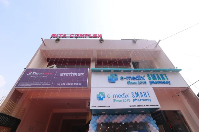 The e-medix storefront stands ready to welcome its neighbourhood. — Bikram