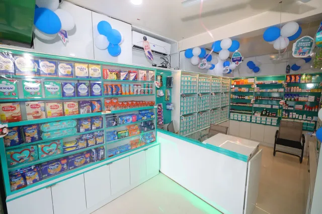 Colourful shelves and a bright counter welcome a closer look inside. — Kahalgaon, Bhagalpur