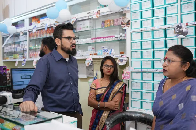 An unposed conversation brings a quieter view of the pharmacy counter. — Changar More Bypass