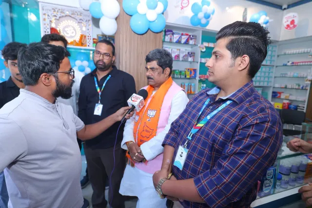 Local media capture conversations from the opening-day gathering. — Housing Colony Kankarbagh