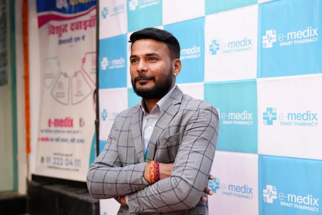 A personal portrait captures another face at the opening. — Ramdayalu