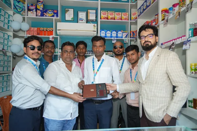 A shared presentation celebrates the occasion. — Balua, Motihari
