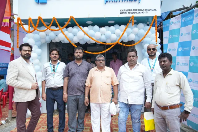 A group photograph captures the spirit of the opening. — Balua, Motihari