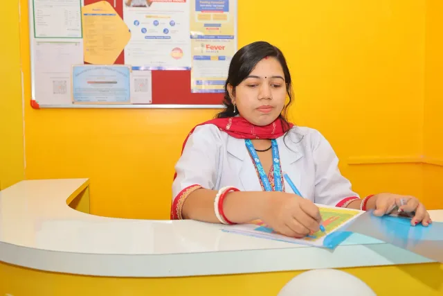 Paperwork at the counter offers a glimpse behind the scenes. — Bhurbhura More, Deoghar